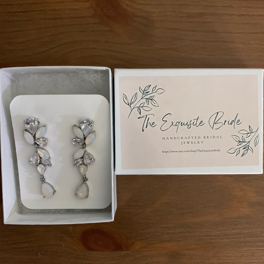 Silver Earrings for Brides, Bridesmaid, Etc.